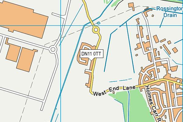 DN11 0TT map - OS VectorMap District (Ordnance Survey)