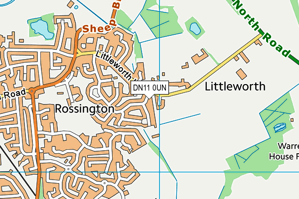 DN11 0UN map - OS VectorMap District (Ordnance Survey)