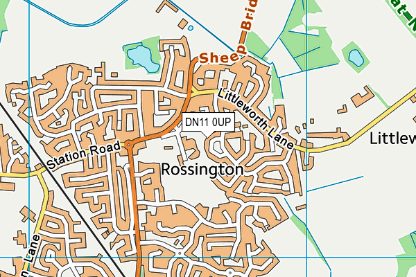 DN11 0UP map - OS VectorMap District (Ordnance Survey)