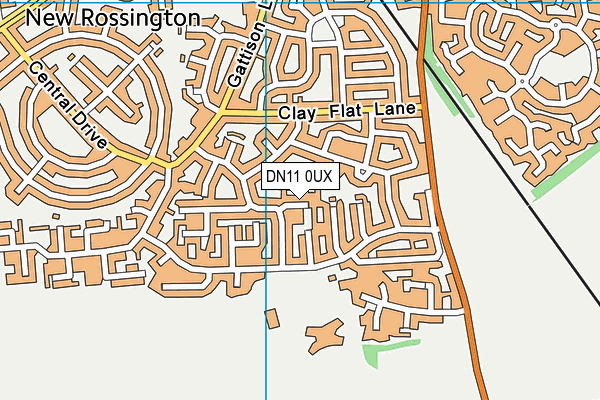 DN11 0UX map - OS VectorMap District (Ordnance Survey)