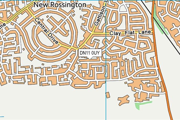 DN11 0UY map - OS VectorMap District (Ordnance Survey)
