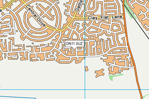 DN11 0UZ map - OS VectorMap District (Ordnance Survey)