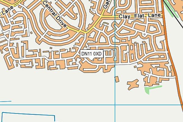 DN11 0XD map - OS VectorMap District (Ordnance Survey)