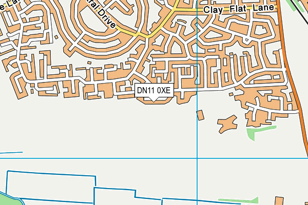 DN11 0XE map - OS VectorMap District (Ordnance Survey)