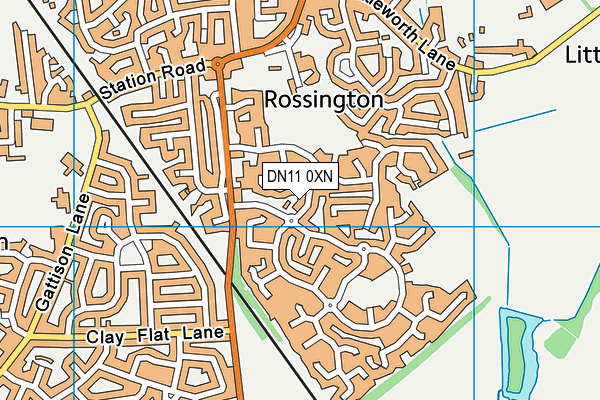 DN11 0XN map - OS VectorMap District (Ordnance Survey)