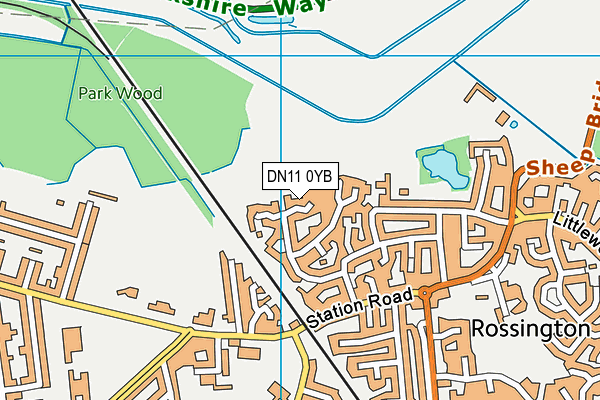 Map of ROSSINGTON PROPERTIES LTD at district scale