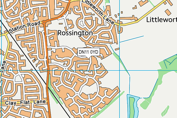 DN11 0YD map - OS VectorMap District (Ordnance Survey)