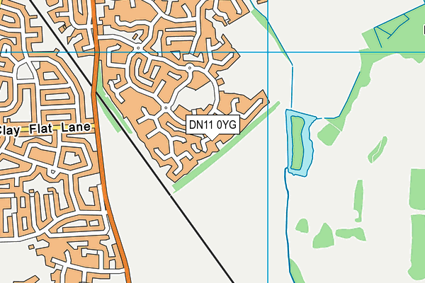 DN11 0YG map - OS VectorMap District (Ordnance Survey)