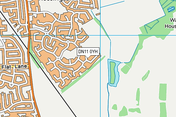 DN11 0YH map - OS VectorMap District (Ordnance Survey)