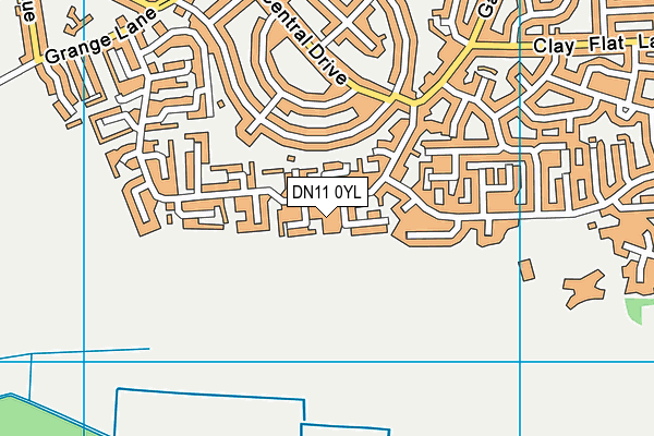 DN11 0YL map - OS VectorMap District (Ordnance Survey)