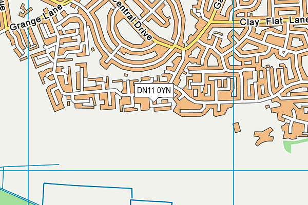 DN11 0YN map - OS VectorMap District (Ordnance Survey)