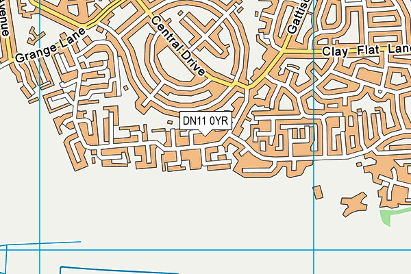 DN11 0YR map - OS VectorMap District (Ordnance Survey)