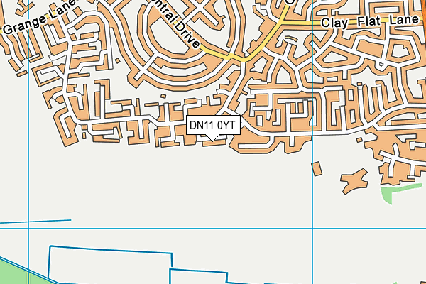 DN11 0YT map - OS VectorMap District (Ordnance Survey)