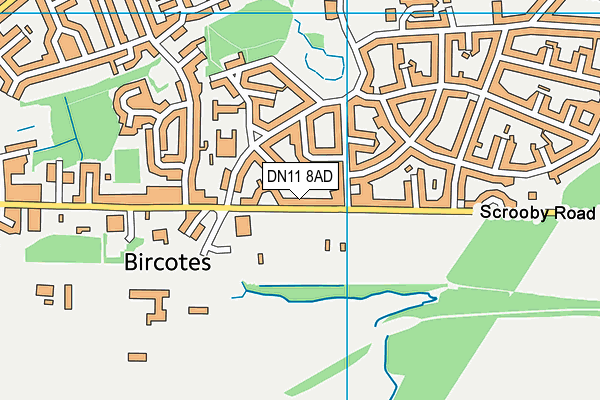 DN11 8AD map - OS VectorMap District (Ordnance Survey)