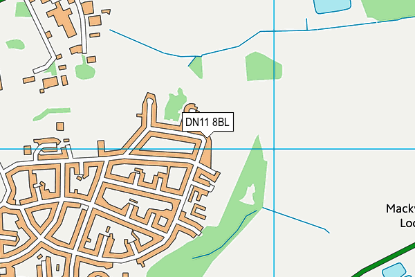 DN11 8BL map - OS VectorMap District (Ordnance Survey)
