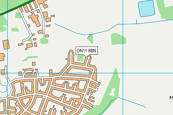 DN11 8BN map - OS VectorMap District (Ordnance Survey)