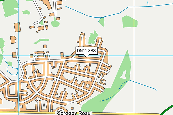 DN11 8BS map - OS VectorMap District (Ordnance Survey)