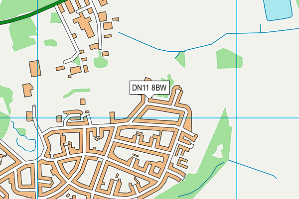 DN11 8BW map - OS VectorMap District (Ordnance Survey)