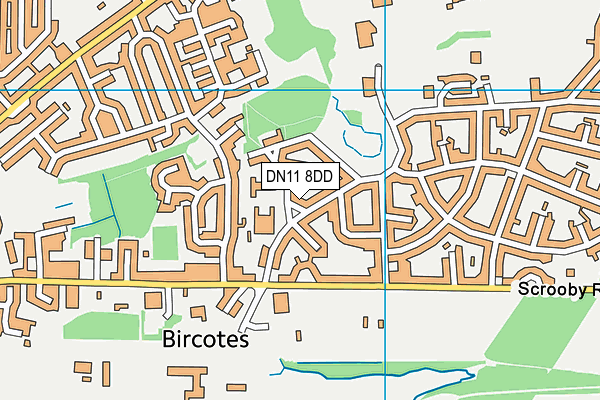 DN11 8DD map - OS VectorMap District (Ordnance Survey)
