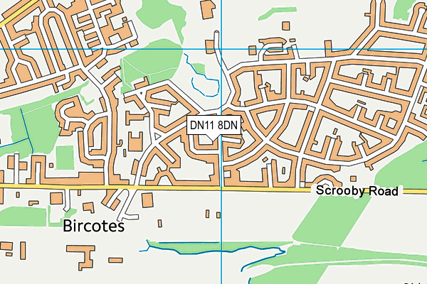 DN11 8DN map - OS VectorMap District (Ordnance Survey)