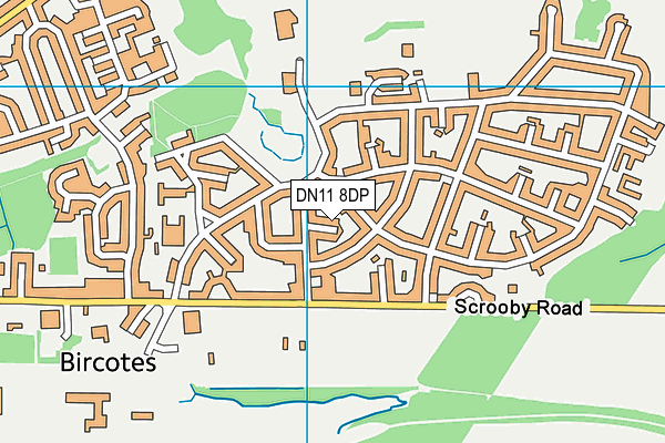 DN11 8DP map - OS VectorMap District (Ordnance Survey)