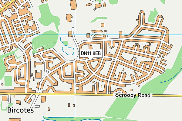 DN11 8EB map - OS VectorMap District (Ordnance Survey)