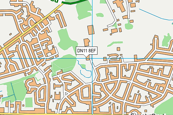 Bircotes Leisure Centre map (DN11 8EF) - OS VectorMap District (Ordnance Survey)