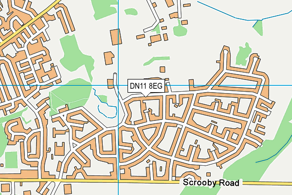 DN11 8EG map - OS VectorMap District (Ordnance Survey)