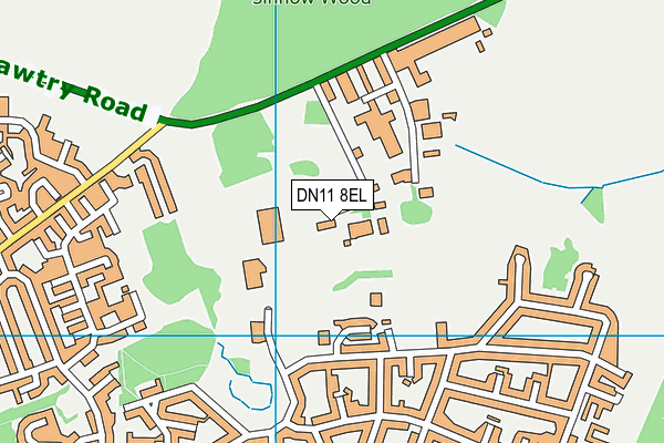 DN11 8EL map - OS VectorMap District (Ordnance Survey)