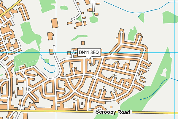 DN11 8EQ map - OS VectorMap District (Ordnance Survey)