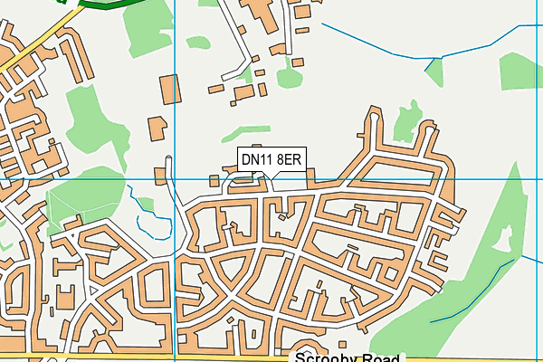 DN11 8ER map - OS VectorMap District (Ordnance Survey)