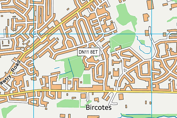 DN11 8ET map - OS VectorMap District (Ordnance Survey)