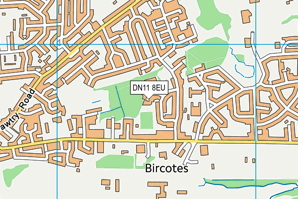 DN11 8EU map - OS VectorMap District (Ordnance Survey)