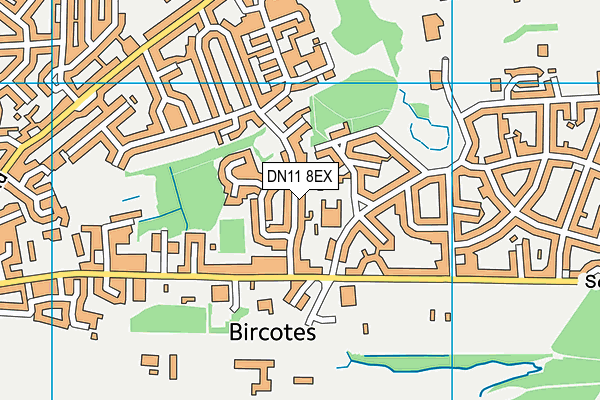 DN11 8EX map - OS VectorMap District (Ordnance Survey)
