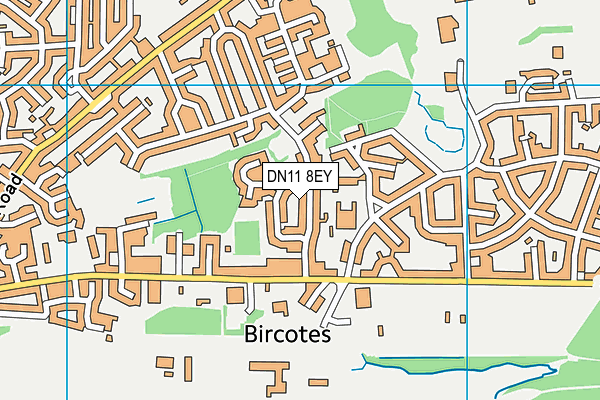 DN11 8EY map - OS VectorMap District (Ordnance Survey)