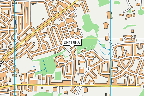 DN11 8HA map - OS VectorMap District (Ordnance Survey)