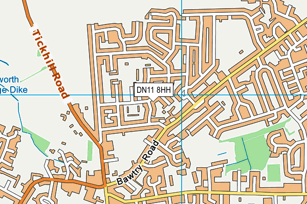 DN11 8HH map - OS VectorMap District (Ordnance Survey)