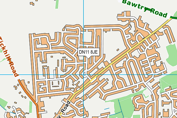 DN11 8JE map - OS VectorMap District (Ordnance Survey)
