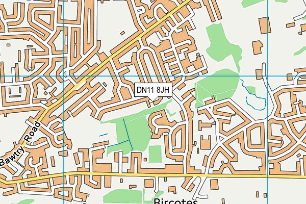 DN11 8JH map - OS VectorMap District (Ordnance Survey)