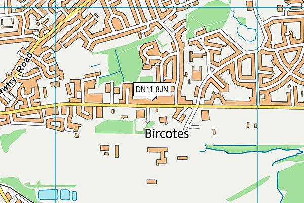 Map of STAR PIZZA BIRCOTES LTD at district scale