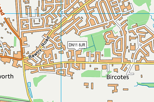 DN11 8JR map - OS VectorMap District (Ordnance Survey)