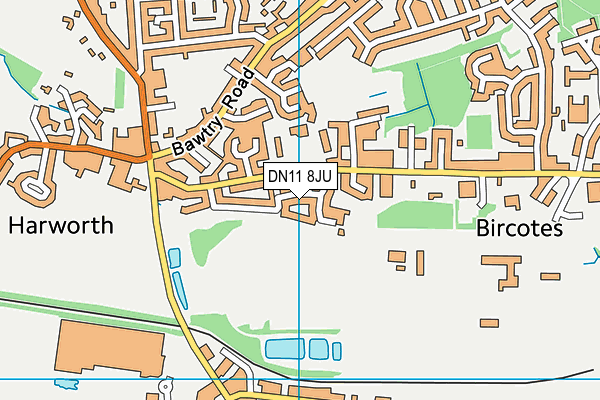 DN11 8JU map - OS VectorMap District (Ordnance Survey)