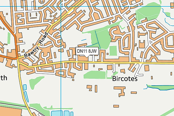 DN11 8JW map - OS VectorMap District (Ordnance Survey)