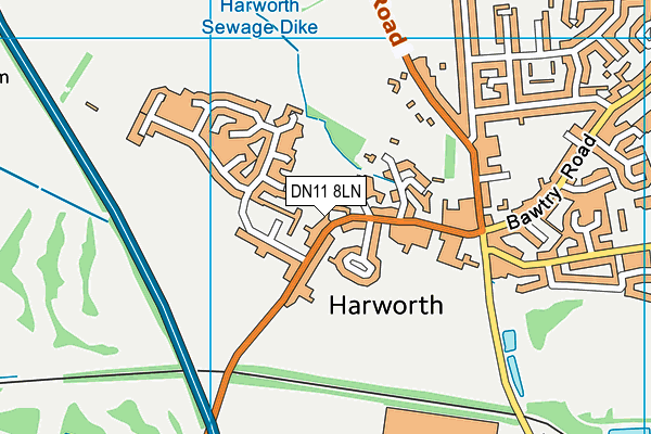 Map of HARWORTH ELECTRICAL LIMITED at district scale
