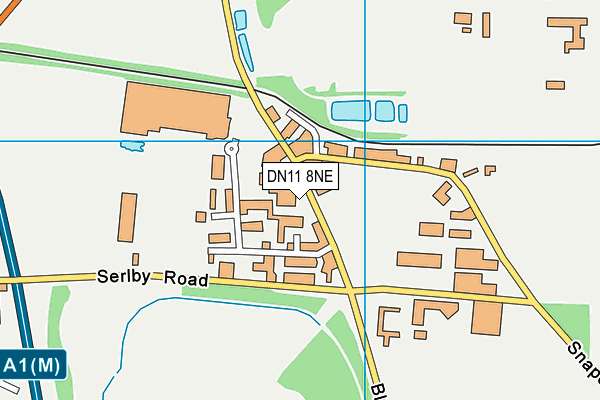 DN11 8NE map - OS VectorMap District (Ordnance Survey)