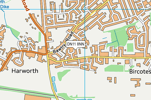 DN11 8NN map - OS VectorMap District (Ordnance Survey)