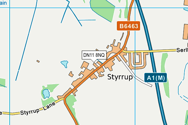 DN11 8NQ map - OS VectorMap District (Ordnance Survey)