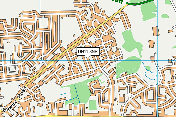 DN11 8NR map - OS VectorMap District (Ordnance Survey)
