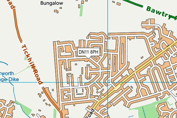 DN11 8PH map - OS VectorMap District (Ordnance Survey)
