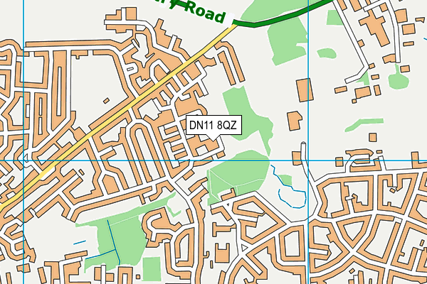 DN11 8QZ map - OS VectorMap District (Ordnance Survey)